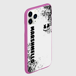 Чехол iPhone 11 Pro матовый Marshmello, цвет: 3D-фиолетовый — фото 2