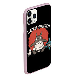 Чехол iPhone 11 Pro матовый TOTORO, цвет: 3D-розовый — фото 2