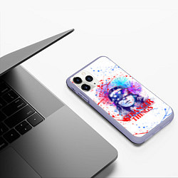 Чехол iPhone 11 Pro матовый STRANGER THINGS, цвет: 3D-светло-сиреневый — фото 2