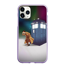 Чехол iPhone 11 Pro матовый THE DOCTOR, цвет: 3D-светло-сиреневый