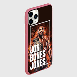 Чехол iPhone 11 Pro матовый Jon Jones, цвет: 3D-малиновый — фото 2