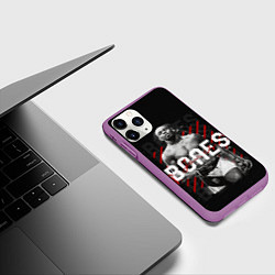 Чехол iPhone 11 Pro матовый Bones Jones, цвет: 3D-фиолетовый — фото 2