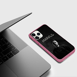 Чехол iPhone 11 Pro матовый MARKUL, цвет: 3D-малиновый — фото 2