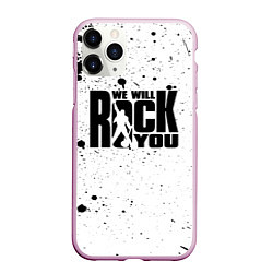 Чехол iPhone 11 Pro матовый Queen - We Will Rock You, цвет: 3D-розовый