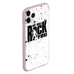 Чехол iPhone 11 Pro матовый Queen - We Will Rock You, цвет: 3D-розовый — фото 2