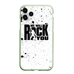 Чехол iPhone 11 Pro матовый Queen - We Will Rock You, цвет: 3D-салатовый