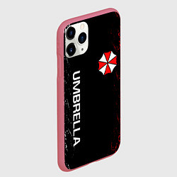 Чехол iPhone 11 Pro матовый RESIDENT EVIL UMBRELLA, цвет: 3D-малиновый — фото 2
