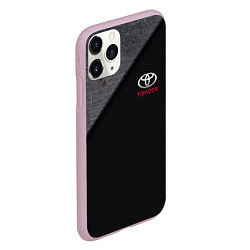 Чехол iPhone 11 Pro матовый TOYOTA CARBON, цвет: 3D-розовый — фото 2