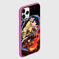 Чехол iPhone 11 Pro матовый KIMETSU NO YAIBA, цвет: 3D-фиолетовый — фото 2