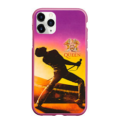 Чехол iPhone 11 Pro матовый Queen, цвет: 3D-малиновый