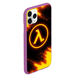 Чехол iPhone 11 Pro матовый HALF-LIFE, цвет: 3D-фиолетовый — фото 2