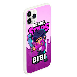 Чехол iPhone 11 Pro матовый BRAWL STARS BIBI, цвет: 3D-белый — фото 2