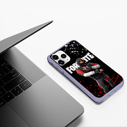 Чехол iPhone 11 Pro матовый FORTNITE IKONIK, цвет: 3D-светло-сиреневый — фото 2