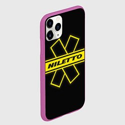Чехол iPhone 11 Pro матовый NILETTO, цвет: 3D-фиолетовый — фото 2