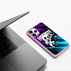 Чехол iPhone 11 Pro матовый FORTNITE X MARSHMELLO, цвет: 3D-розовый — фото 2