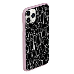 Чехол iPhone 11 Pro матовый Стеклянный бармен, цвет: 3D-розовый — фото 2