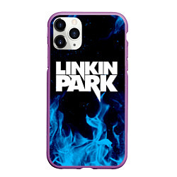 Чехол iPhone 11 Pro матовый LINKIN PARK, цвет: 3D-фиолетовый