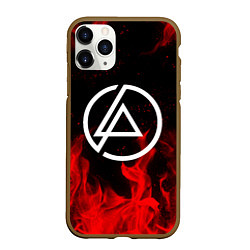 Чехол iPhone 11 Pro матовый LINKIN PARK, цвет: 3D-коричневый