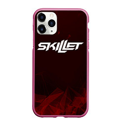 Чехол iPhone 11 Pro матовый Skillet, цвет: 3D-малиновый