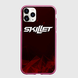 Чехол iPhone 11 Pro матовый Skillet, цвет: 3D-малиновый