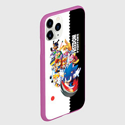 Чехол iPhone 11 Pro матовый СОНИК, цвет: 3D-фиолетовый — фото 2