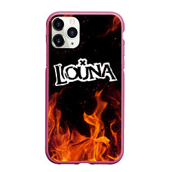 Чехол iPhone 11 Pro матовый Louna, цвет: 3D-малиновый