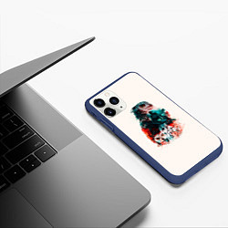 Чехол iPhone 11 Pro матовый Twin Peaks, цвет: 3D-тёмно-синий — фото 2