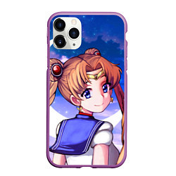 Чехол iPhone 11 Pro матовый SAILOR MOON, цвет: 3D-фиолетовый