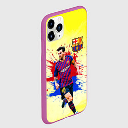 Чехол iPhone 11 Pro матовый Месси, цвет: 3D-фиолетовый — фото 2