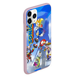 Чехол iPhone 11 Pro матовый Sonic, цвет: 3D-розовый — фото 2