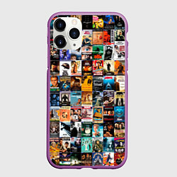 Чехол iPhone 11 Pro матовый Постеры фильмов, цвет: 3D-фиолетовый
