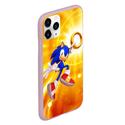 Чехол iPhone 11 Pro матовый Sonic, цвет: 3D-розовый — фото 2