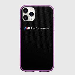 Чехол iPhone 11 Pro матовый BMW M PERFORMANCE, цвет: 3D-фиолетовый