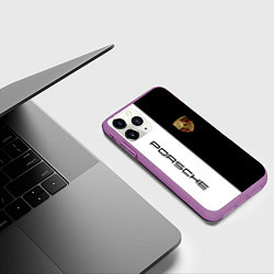 Чехол iPhone 11 Pro матовый PORSCHE, цвет: 3D-фиолетовый — фото 2