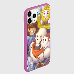 Чехол iPhone 11 Pro матовый UNDERTALE, цвет: 3D-фиолетовый — фото 2