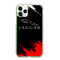 Чехол iPhone 11 Pro матовый Jaguar, цвет: 3D-салатовый