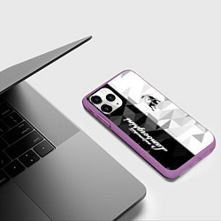 Чехол iPhone 11 Pro матовый Lamborghini, цвет: 3D-фиолетовый — фото 2