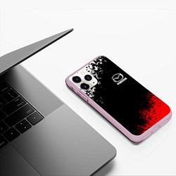 Чехол iPhone 11 Pro матовый MAZDA, цвет: 3D-розовый — фото 2