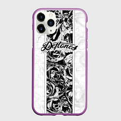 Чехол iPhone 11 Pro матовый Deftones, цвет: 3D-фиолетовый