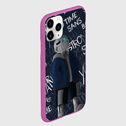Чехол iPhone 11 Pro матовый UNDERTALE, цвет: 3D-фиолетовый — фото 2