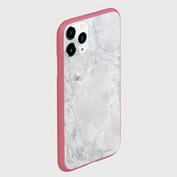Чехол iPhone 11 Pro матовый Мрамор, цвет: 3D-малиновый — фото 2