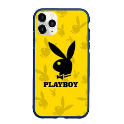 Чехол iPhone 11 Pro матовый PLAYBOY, цвет: 3D-тёмно-синий