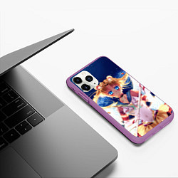Чехол iPhone 11 Pro матовый SAILOR MOON, цвет: 3D-фиолетовый — фото 2