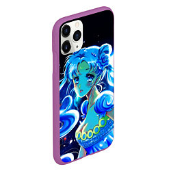Чехол iPhone 11 Pro матовый СЕЙЛОР МУН, цвет: 3D-фиолетовый — фото 2