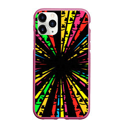 Чехол iPhone 11 Pro матовый MARSMELLO, цвет: 3D-малиновый