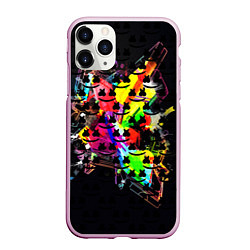Чехол iPhone 11 Pro матовый MARSMELLO, цвет: 3D-розовый