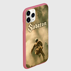 Чехол iPhone 11 Pro матовый Sabaton, цвет: 3D-малиновый — фото 2