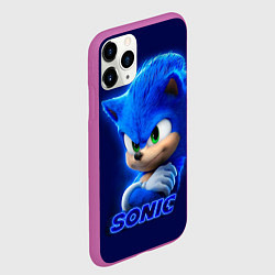 Чехол iPhone 11 Pro матовый SONIC, цвет: 3D-фиолетовый — фото 2