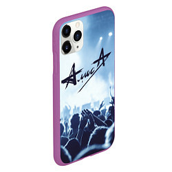 Чехол iPhone 11 Pro матовый Алиса, цвет: 3D-фиолетовый — фото 2