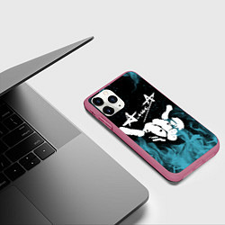 Чехол iPhone 11 Pro матовый Алиса, цвет: 3D-малиновый — фото 2
